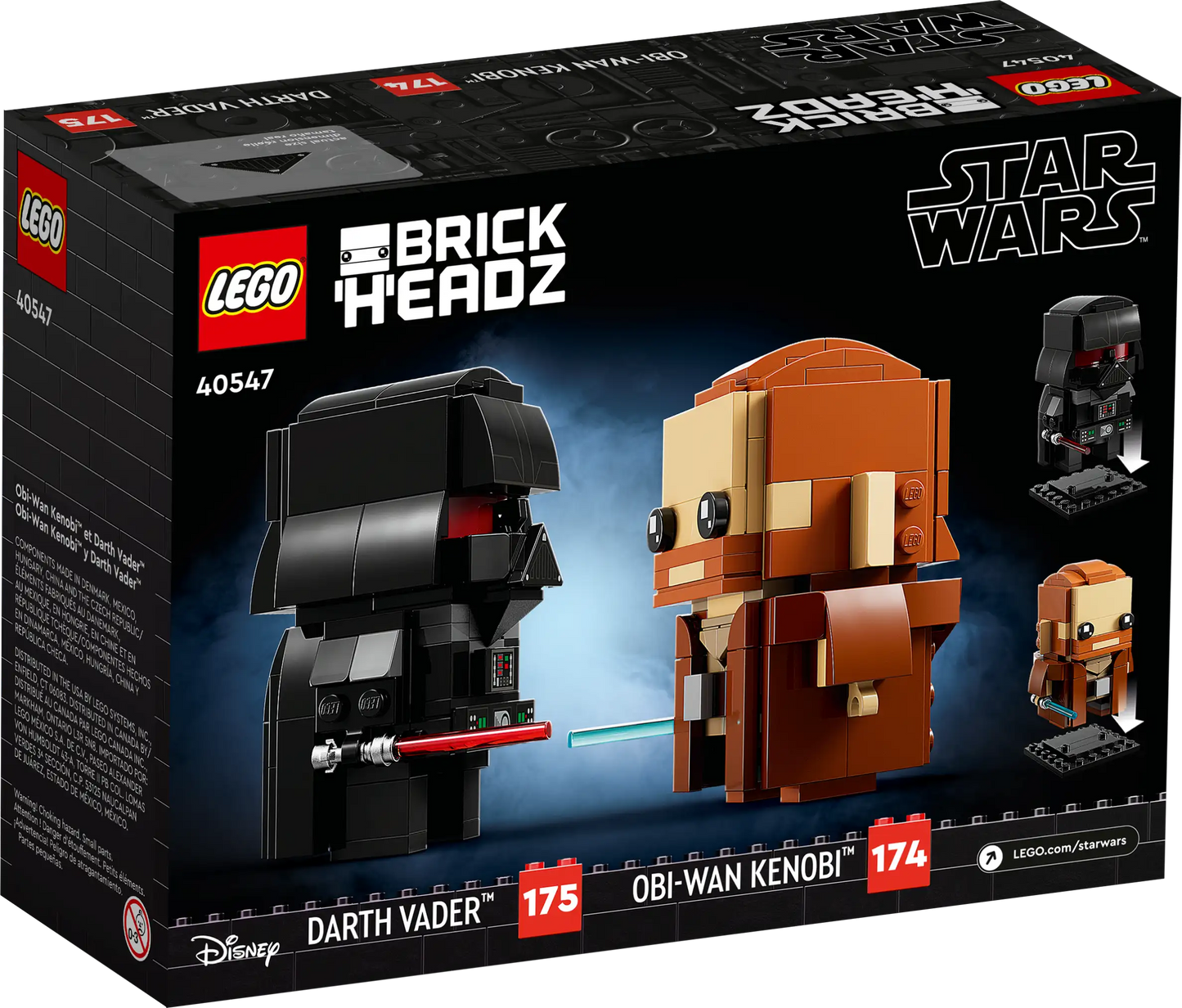 LEGO BrickHeadz Star Wars Obi-Wan Kenobi™ & Darth Vader™ (40547)