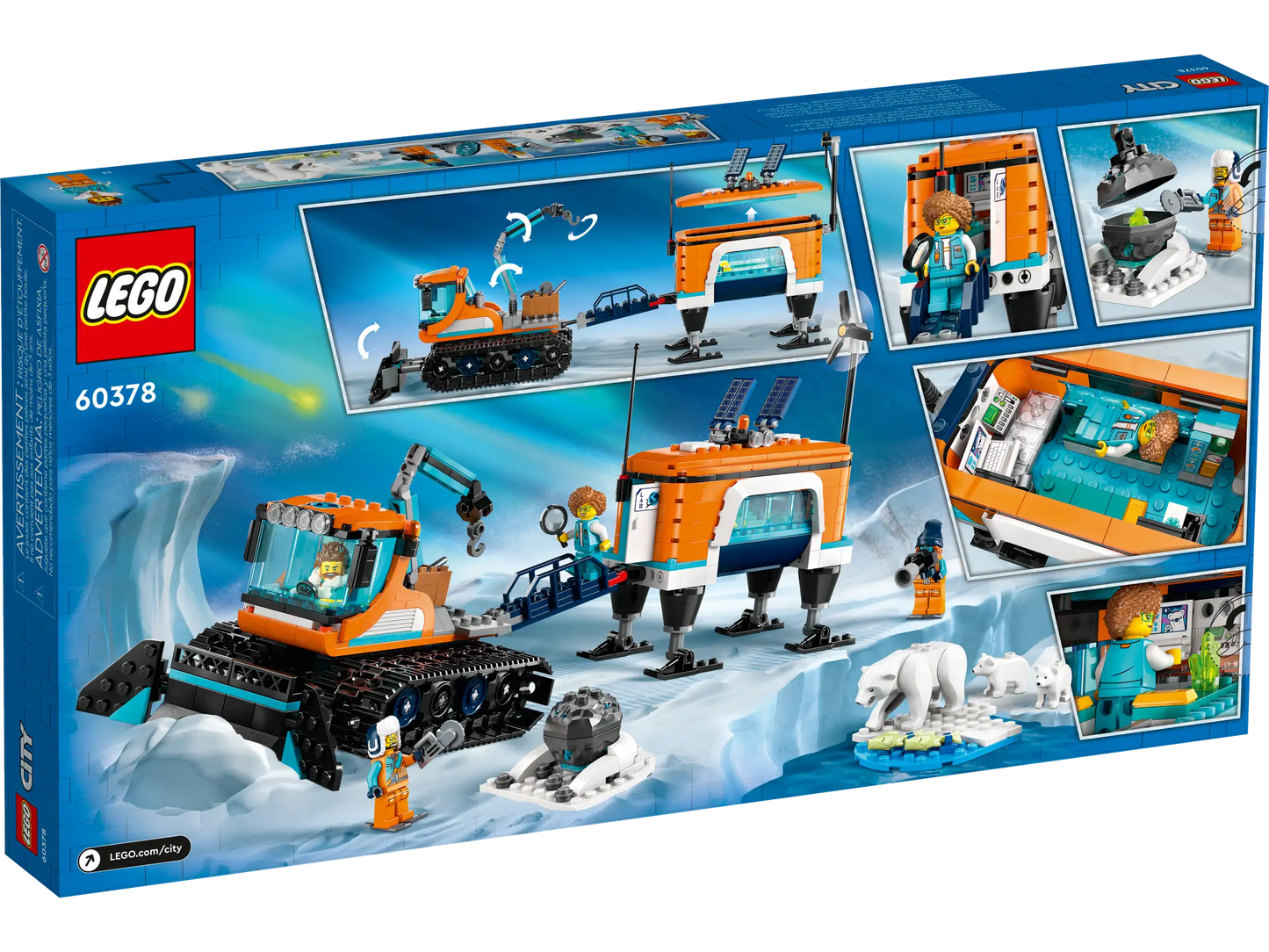 LEGO City Arktis-Schneepflug mit mobilem Labor (60378)