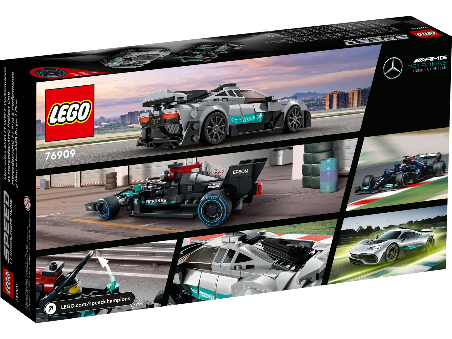 LEGO Speed Champions Mercedes-AMG F1 W12 E Performance & Mercedes-AMG Project One (76909)