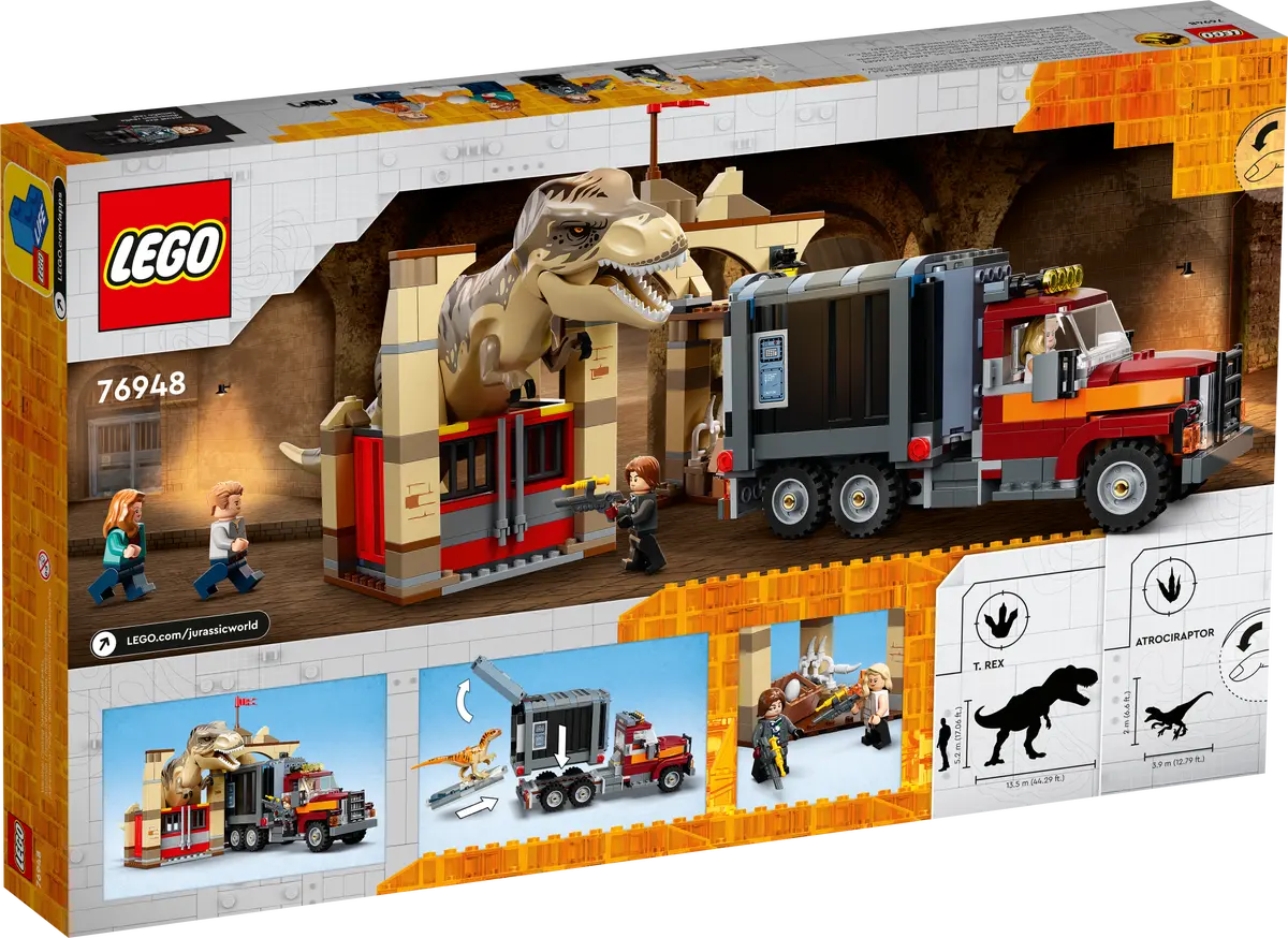 LEGO Jurassic World T.Rex & Atrociraptor: Dinosaurier-Ausbruch (76948)