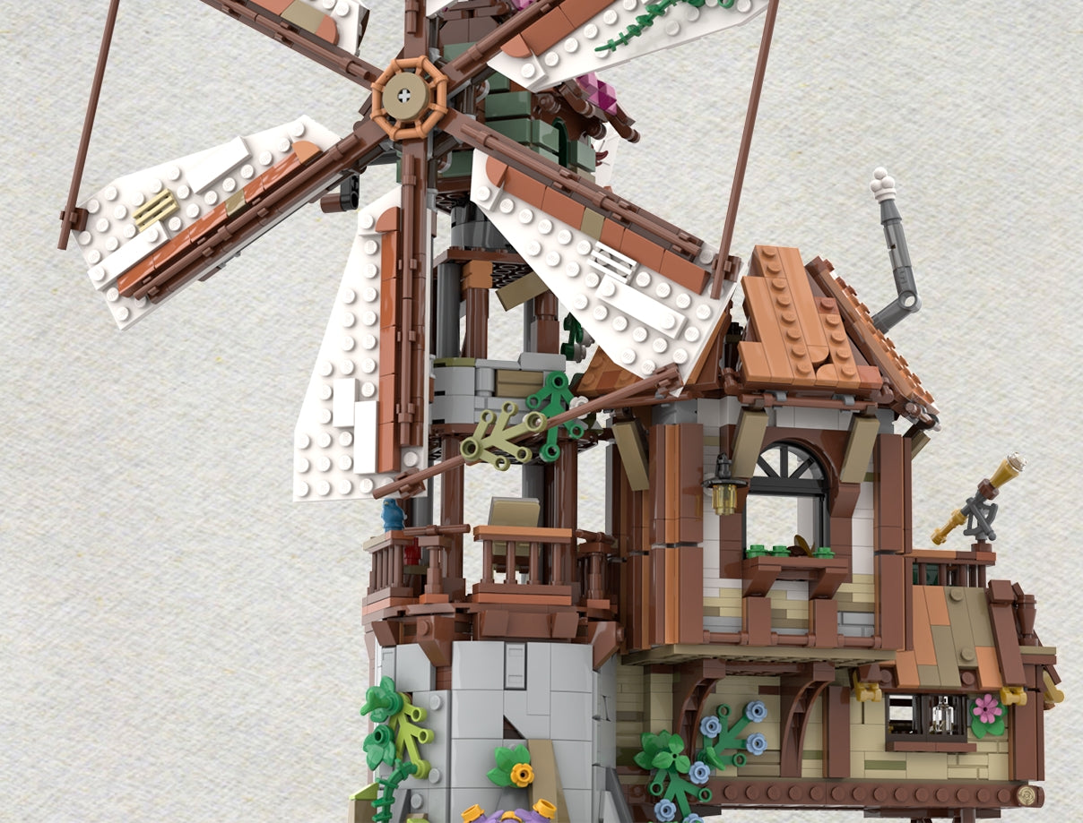 LEGO Bricklink 910003 Windmühle auf dem Berg