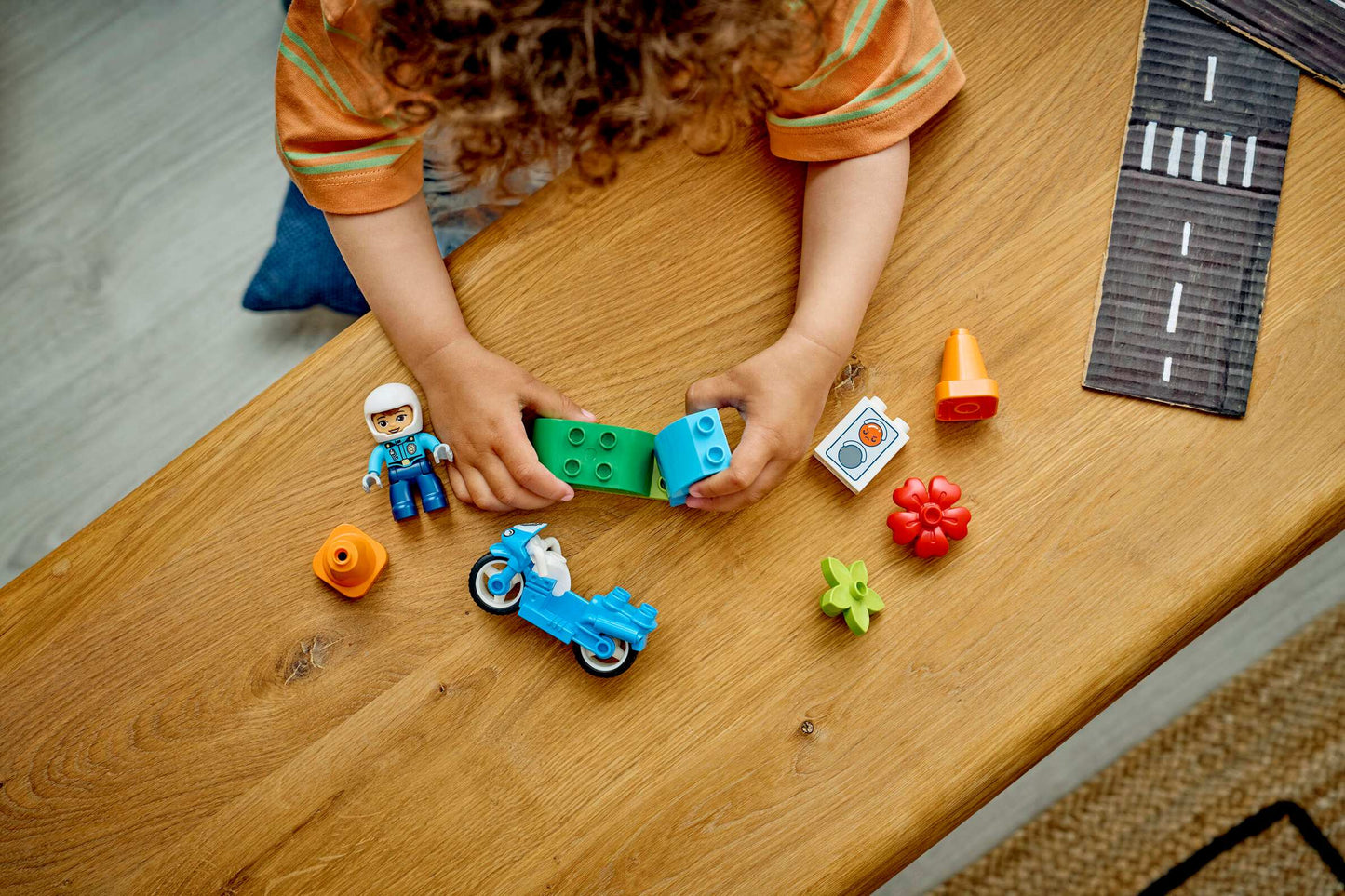 LEGO DUPLO Blaues Polizeimotorrad (10471)