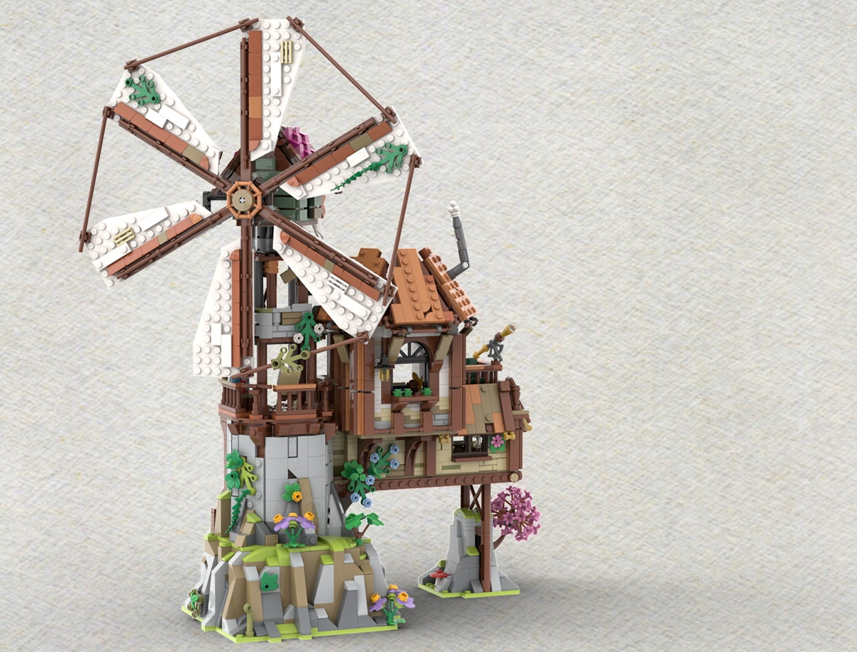 LEGO Bricklink 910003 Windmühle auf dem Berg