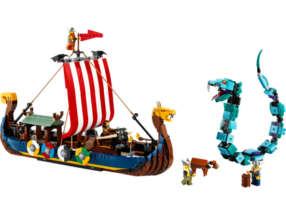 LEGO Creator Wikingerschiff mit Midgardschlange (31132)