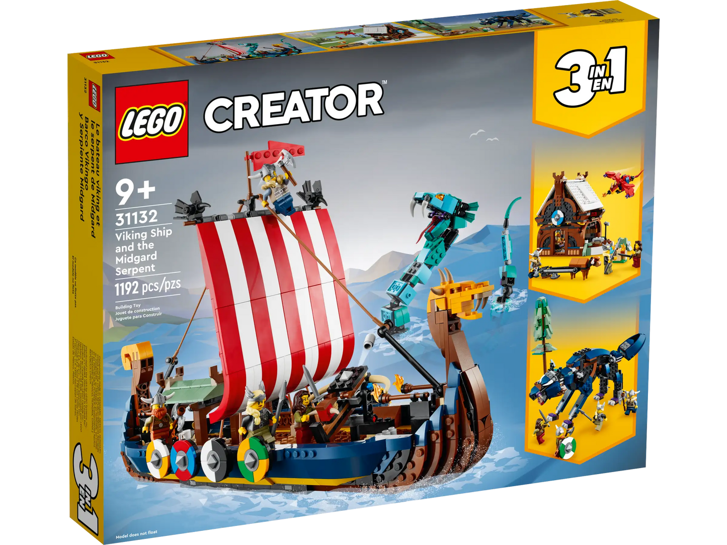 LEGO Creator Wikingerschiff mit Midgardschlange (31132)