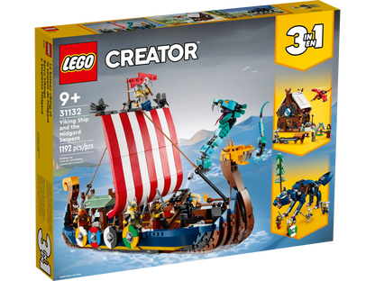 LEGO Creator Wikingerschiff mit Midgardschlange (31132)