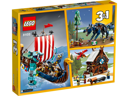 LEGO Creator Wikingerschiff mit Midgardschlange (31132)