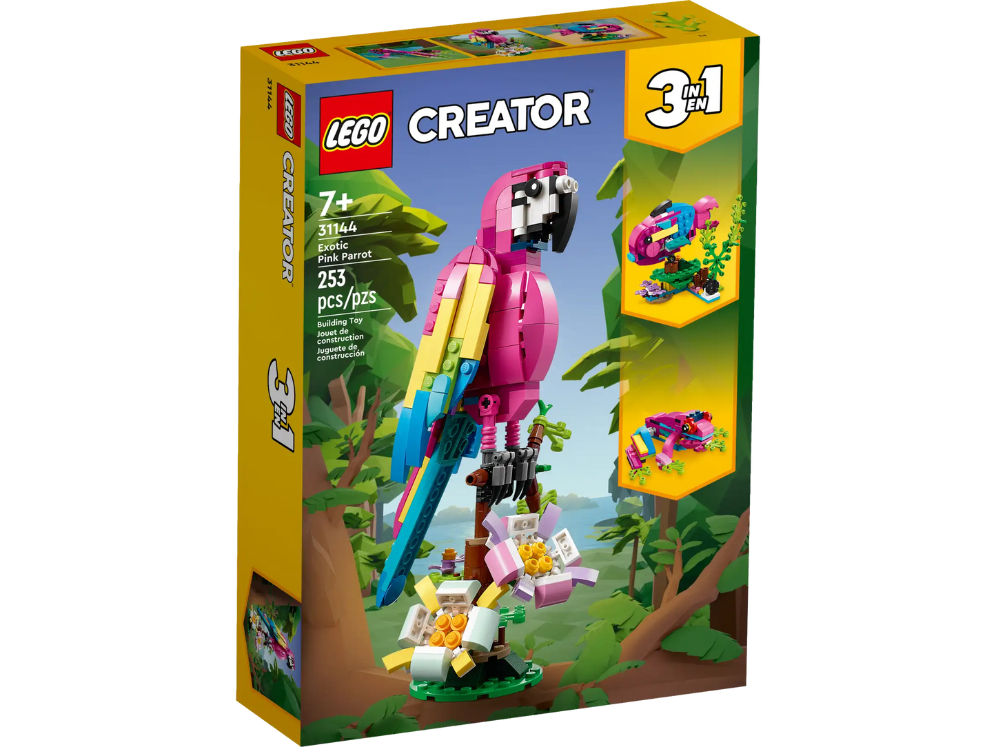 LEGO Creator 3in1 Exotischer pinkfarbener Papagei (31144)