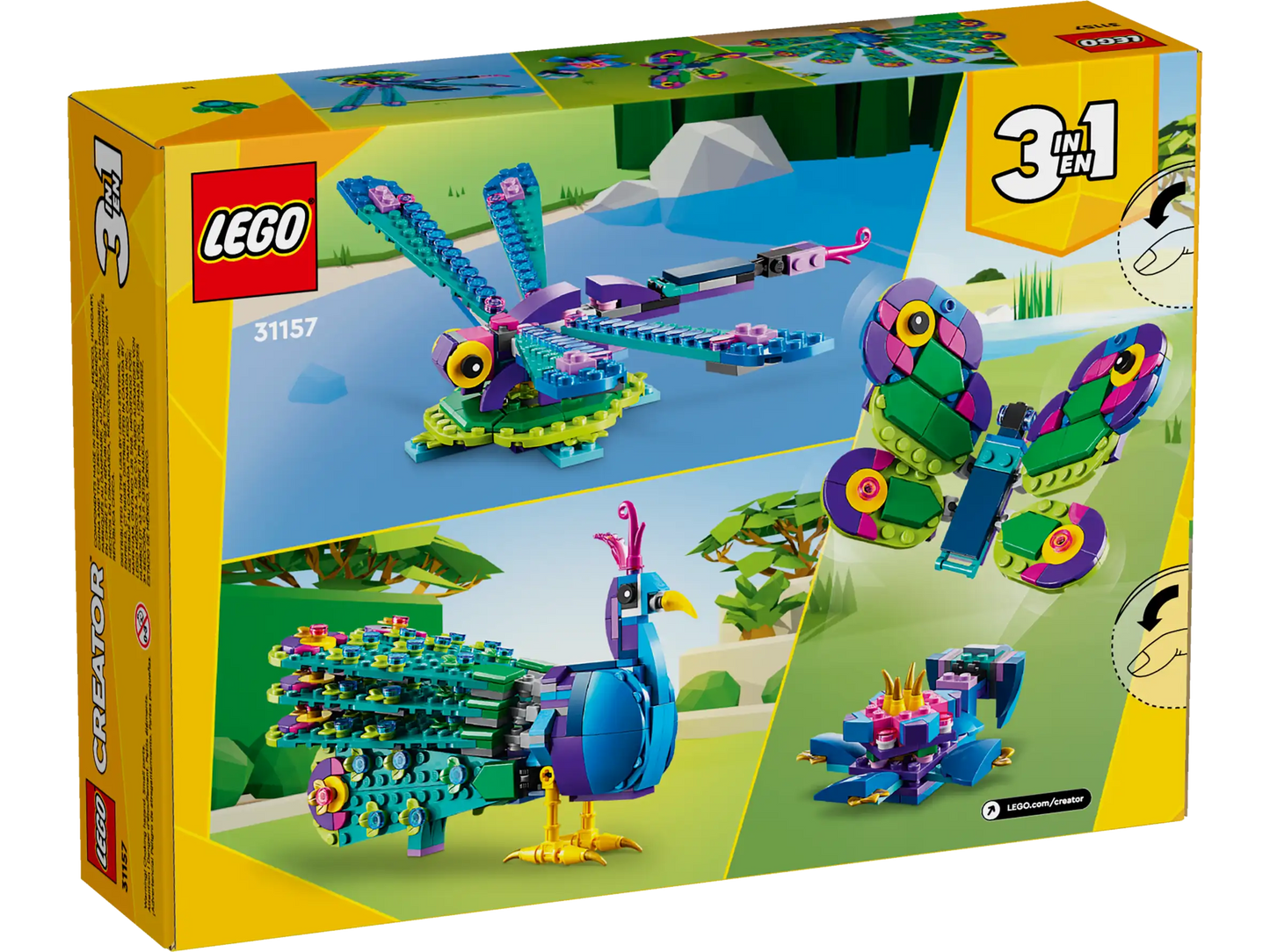 LEGO Creator 3in1 Exotischer Pfau (31157)