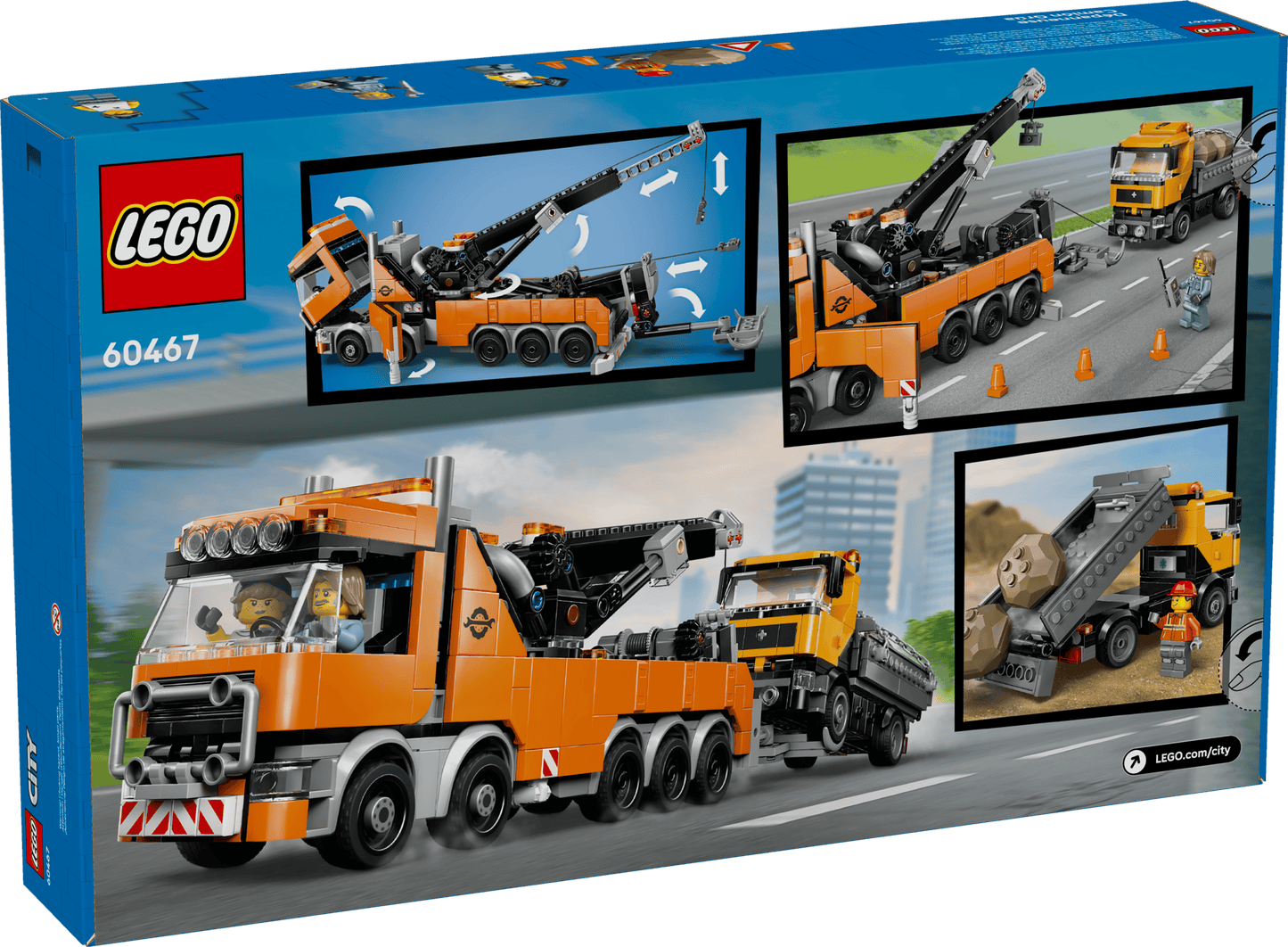 LEGO City Schwerlast-Abschleppwagen mit Kran (60467)