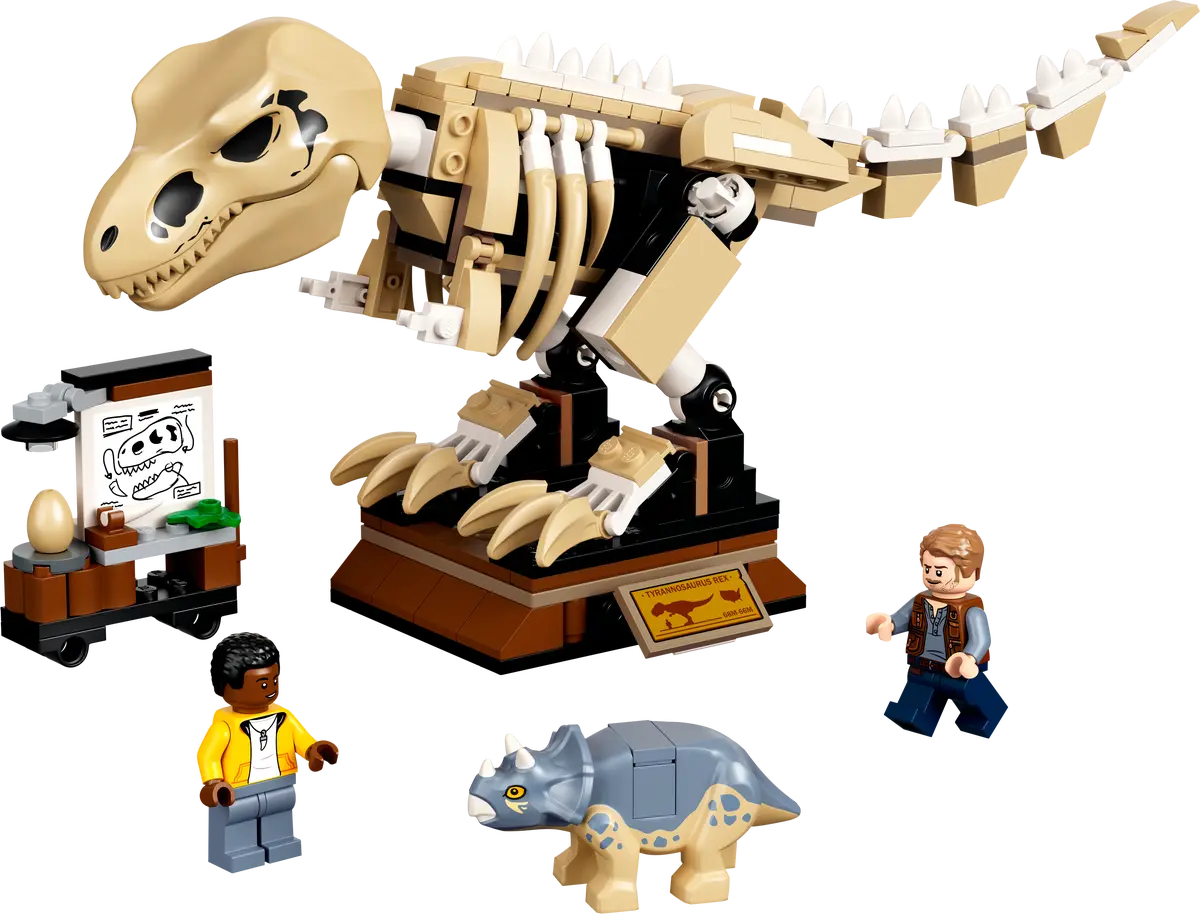 LEGO Jurassic World T.Rex-Skelett in der Fossilienausstellung (76940)