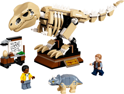LEGO Jurassic World T.Rex-Skelett in der Fossilienausstellung (76940)