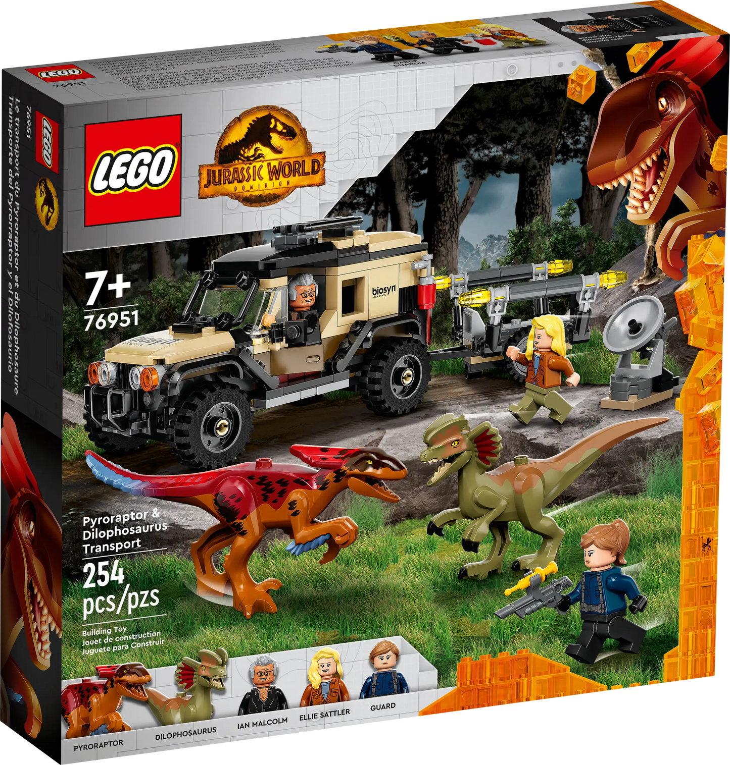 LEGO Jurassic World Pyroraptor & Dilophosaurus Transport (76951)
