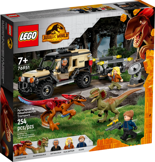 LEGO Jurassic World Pyroraptor & Dilophosaurus Transport (76951)