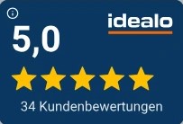5 Sterne bei idealo basierend auf 34 Kundenrezensionen