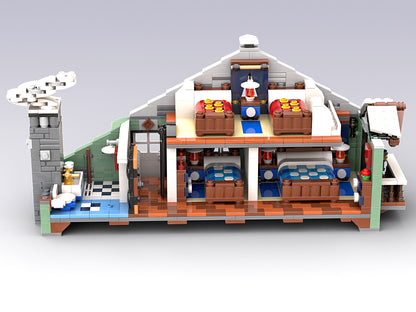 LEGO® Bricklink 910004 Winterliche Almhütte