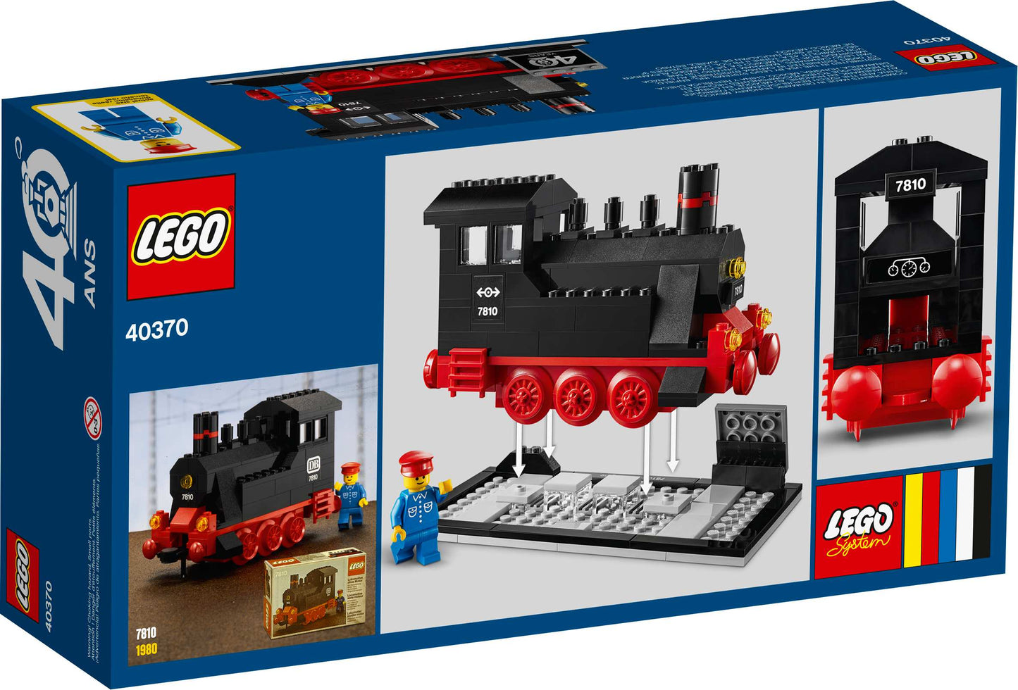 LEGO Dampflok zum 40. Jubiläum von LEGO® Eisenbahn (40370)