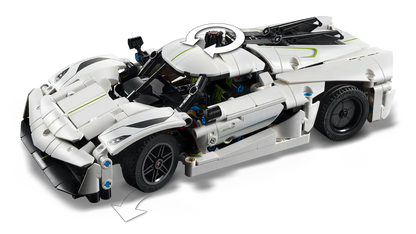 LEGO Technic Koenigsegg Jesko Absolut Supersportwagen in Weiß (42184)
