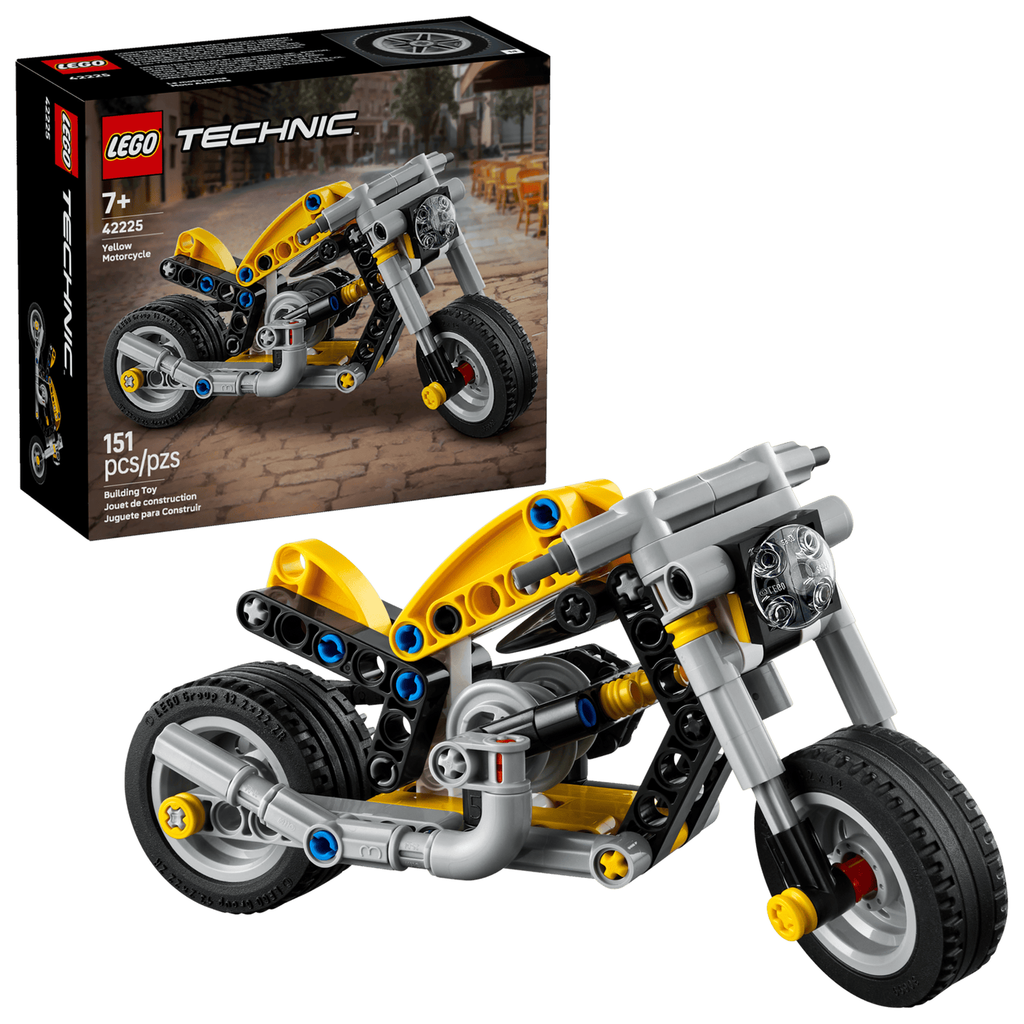 LEGO Technic Gelbes Motorrad (42225)