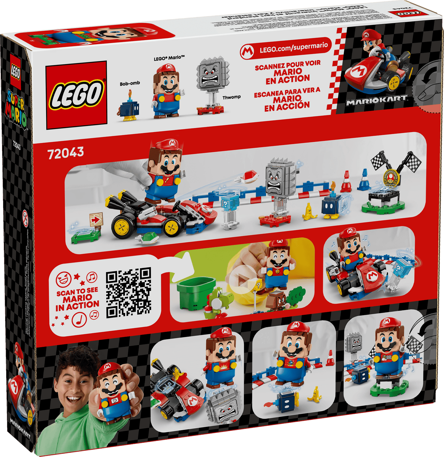 LEGO Super Mario - Mario Kart™ – Interaktiver LEGO® Mario™ & Standard-Kart (72043)