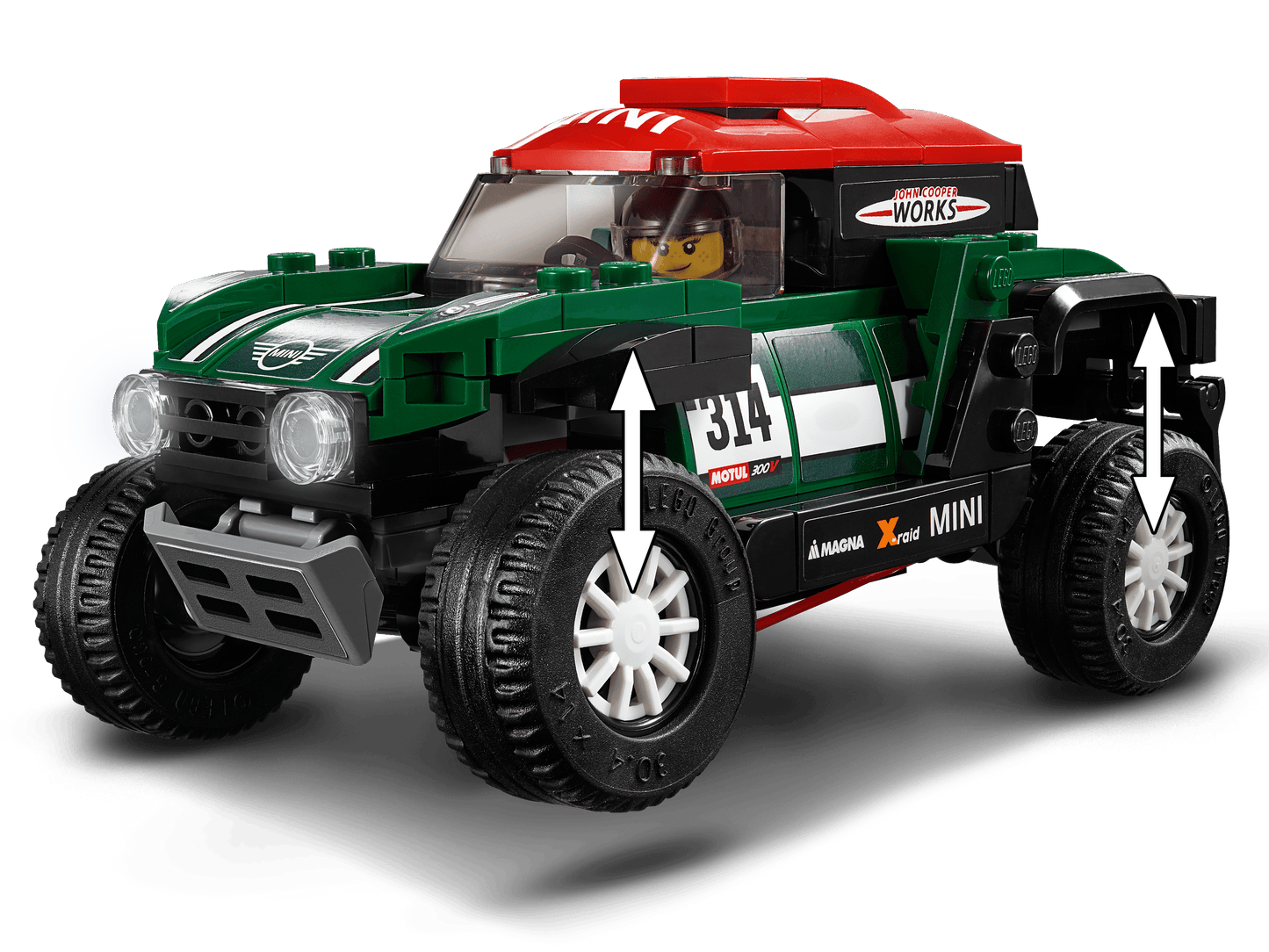 LEGO Speed Champions Rallyeauto 1967 Mini Cooper S und Buggy 2018 Mini John Cooper Works (75894)