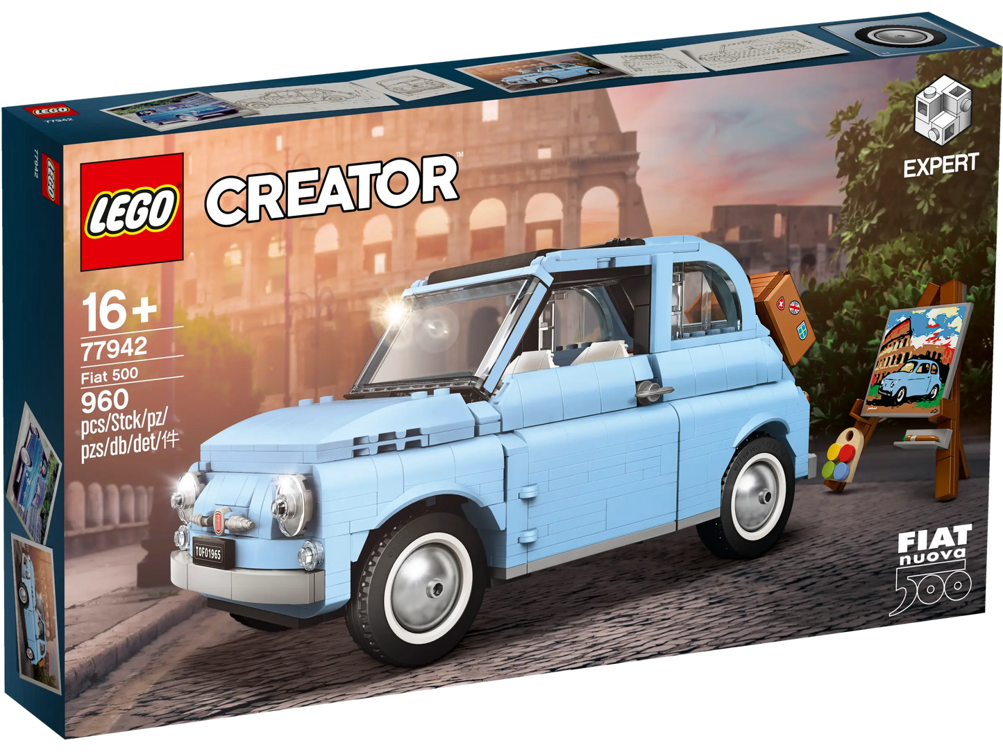 LEGO Creator Expert Fiat 500 Blau (77942)