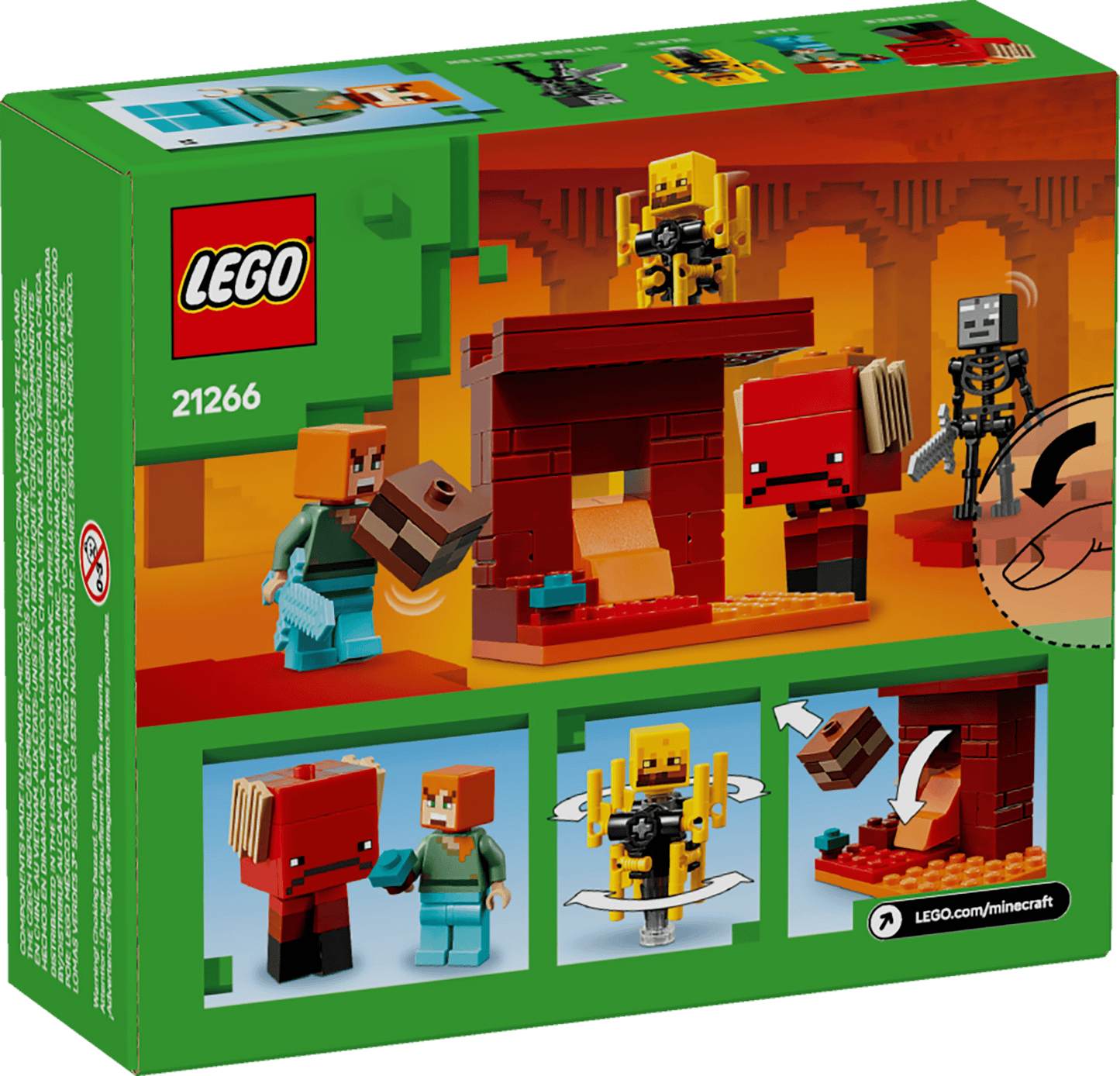 LEGO Minecraft Das Lava Duell im Nether (21266)