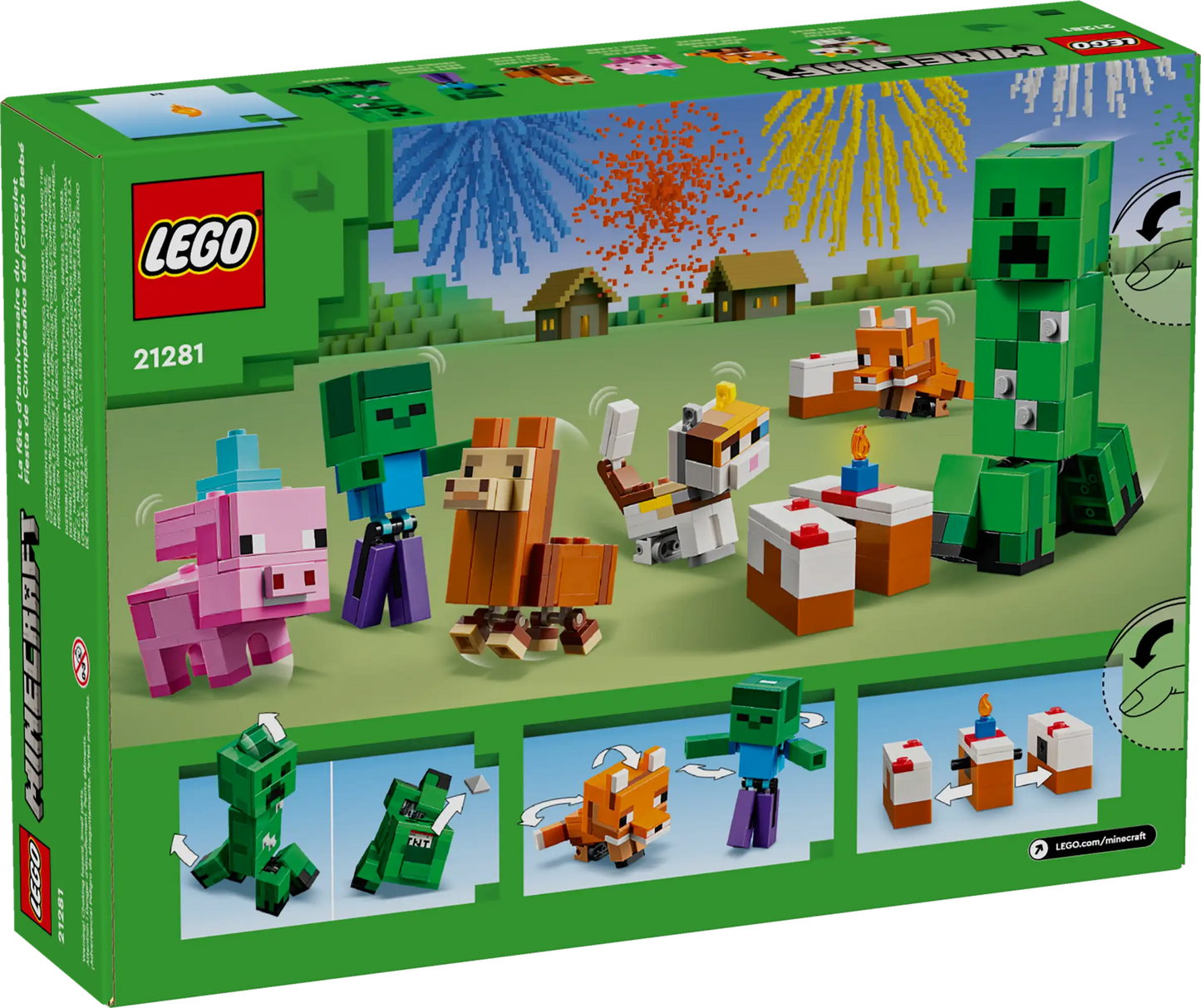 LEGO Minecraft Geburtstagsfeier des Babyschweins (21281)