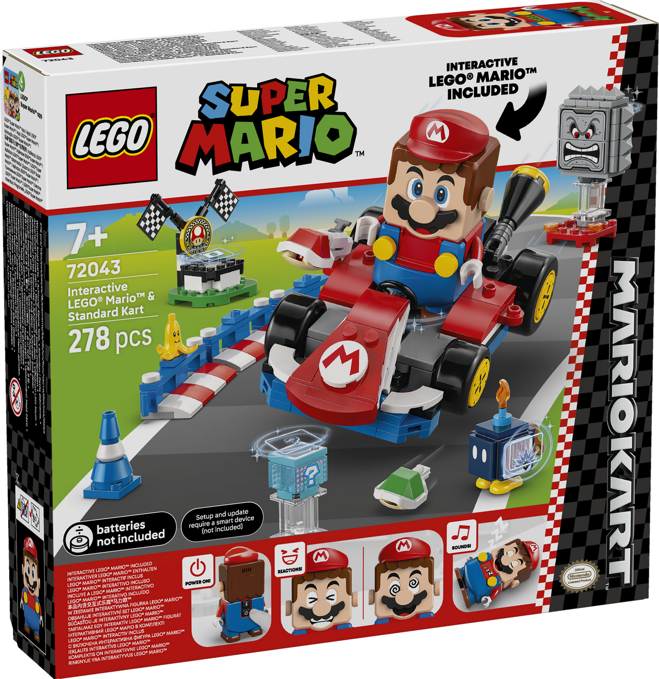 LEGO Super Mario - Mario Kart™ – Interaktiver LEGO® Mario™ & Standard-Kart (72043)