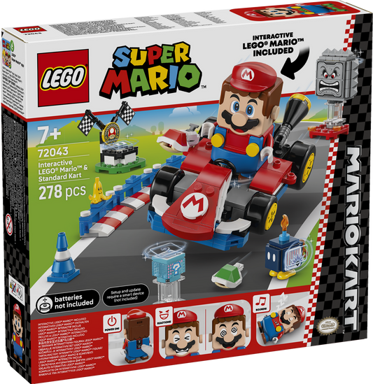 LEGO Super Mario - Mario Kart™ – Interaktiver LEGO® Mario™ & Standard-Kart (72043)