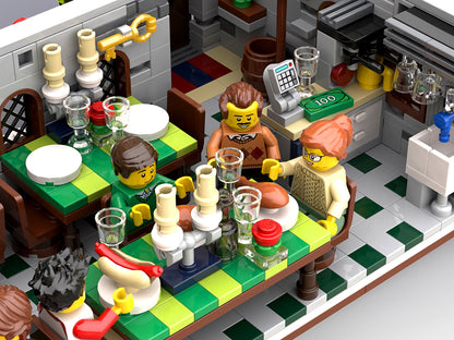 LEGO® Bricklink 910004 Winterliche Almhütte