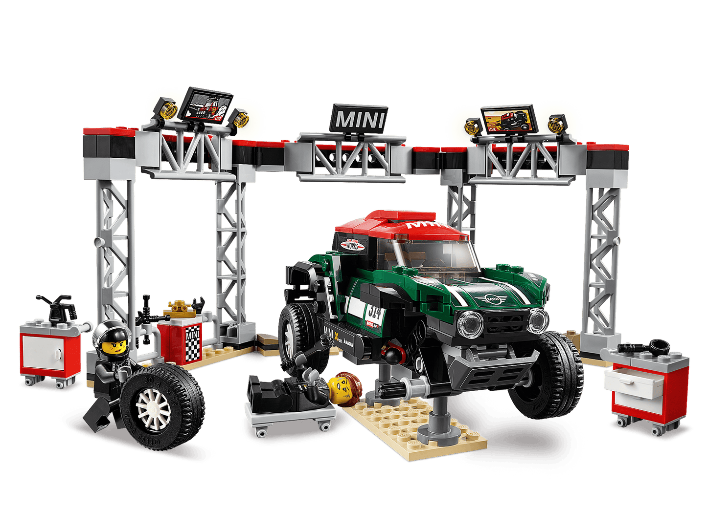 LEGO Speed Champions Rallyeauto 1967 Mini Cooper S und Buggy 2018 Mini John Cooper Works (75894)