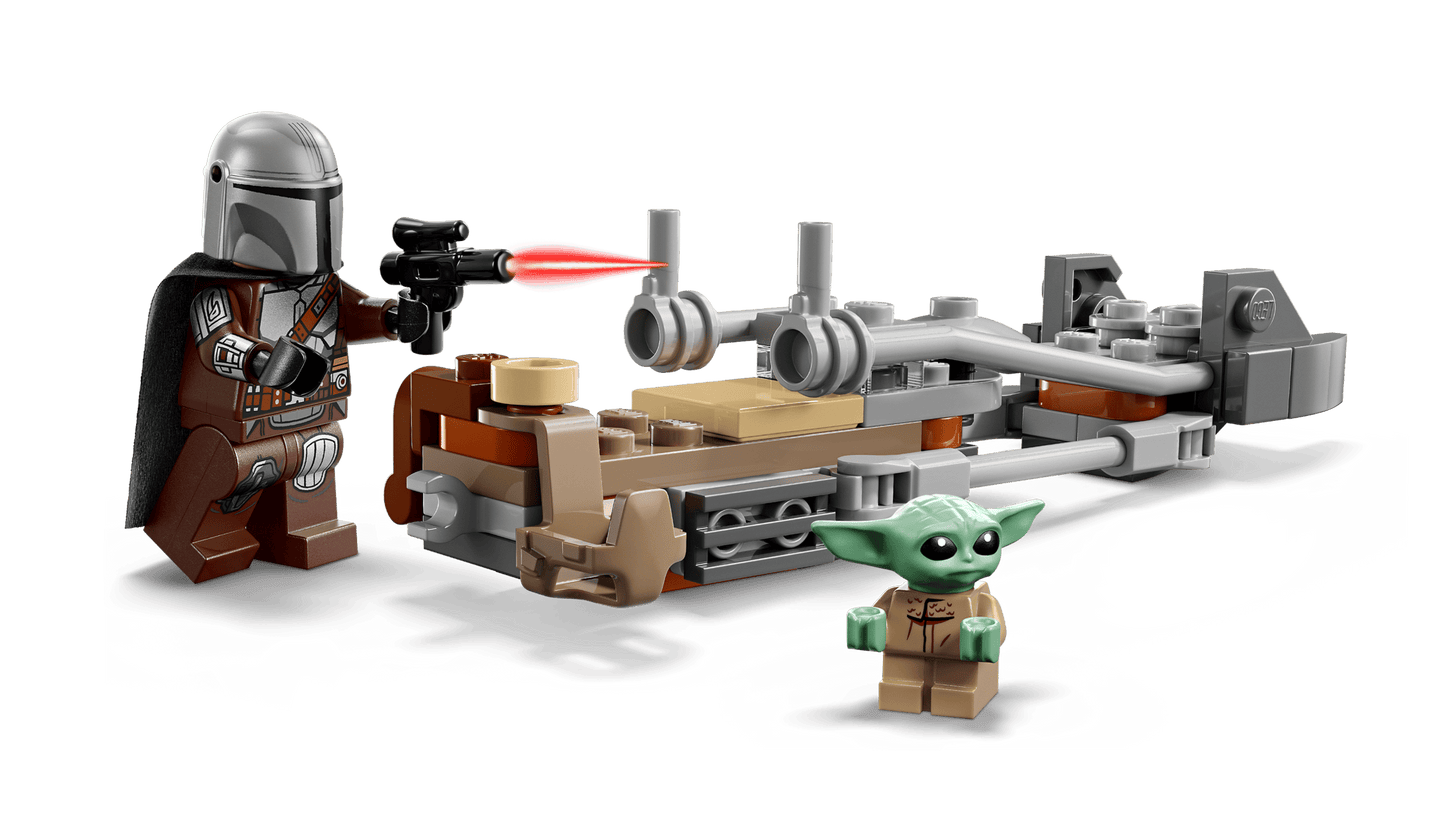 LEGO Star Wars Der Mandalorianer und Grogu auf ihrem Speeder Bike™ (75436)