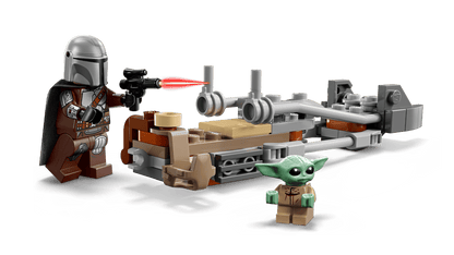 LEGO Star Wars Der Mandalorianer und Grogu auf ihrem Speeder Bike™ (75436)