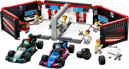 LEGO City F1® Garage mit Mercedes-AMG & Alpine Rennautos (60444)