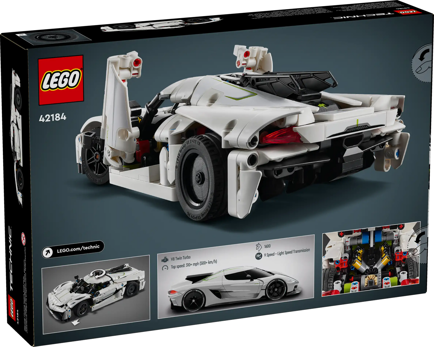 LEGO Technic Koenigsegg Jesko Absolut Supersportwagen in Weiß (42184)
