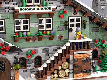 LEGO® Bricklink 910004 Winterliche Almhütte