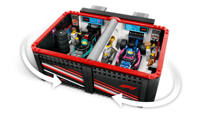 LEGO City F1® Garage mit Mercedes-AMG & Alpine Rennautos (60444)