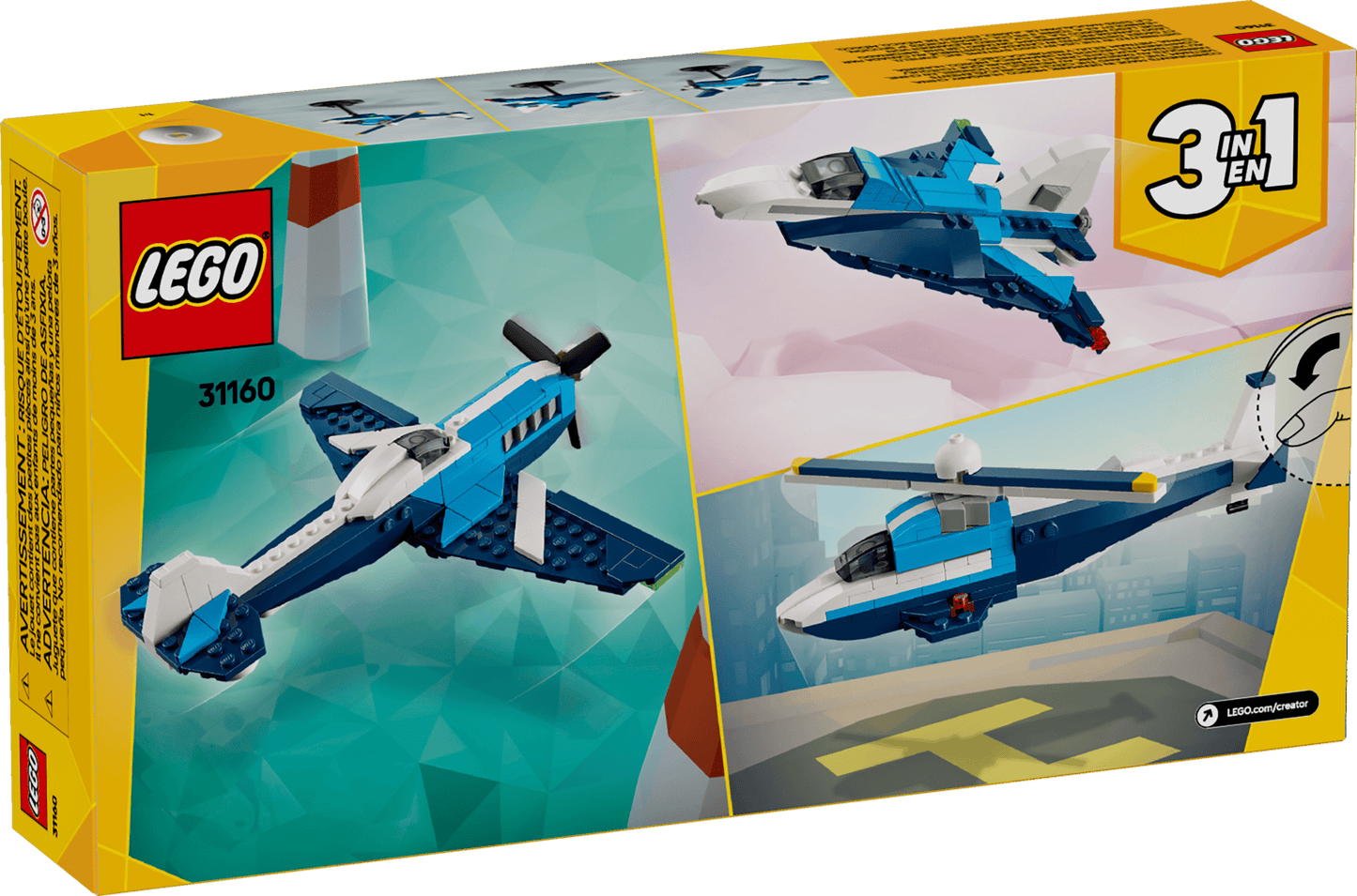 LEGO Creator 3in1 Flieger: Rennflugzeug (31160)