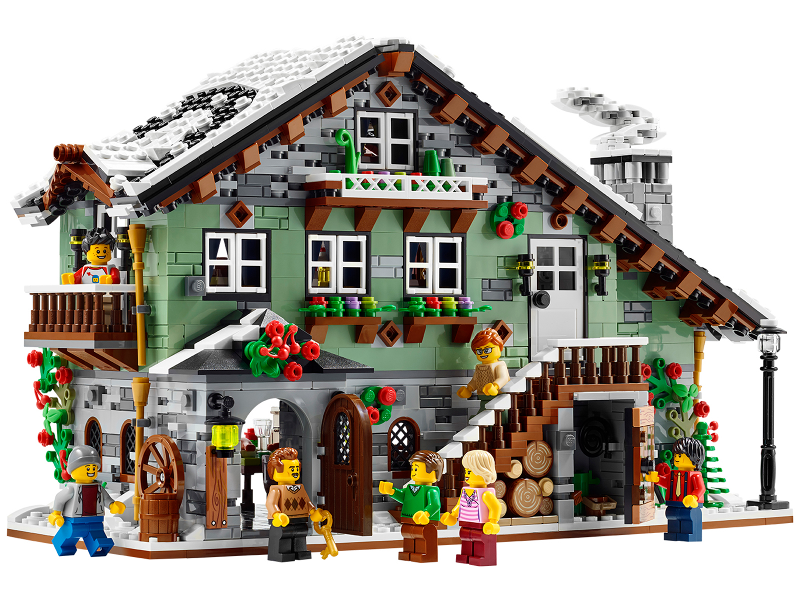 LEGO® Bricklink 910004 Winterliche Almhütte