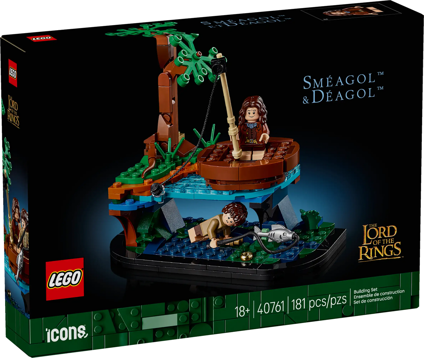 LEGO Icons Der Herr der Ringe: Sméagol™ & Déagol™ (40761)