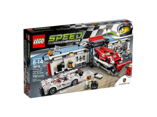LEGO Speed Champions Porsche 919 Hybrid and 917K Pit Lane (75876)