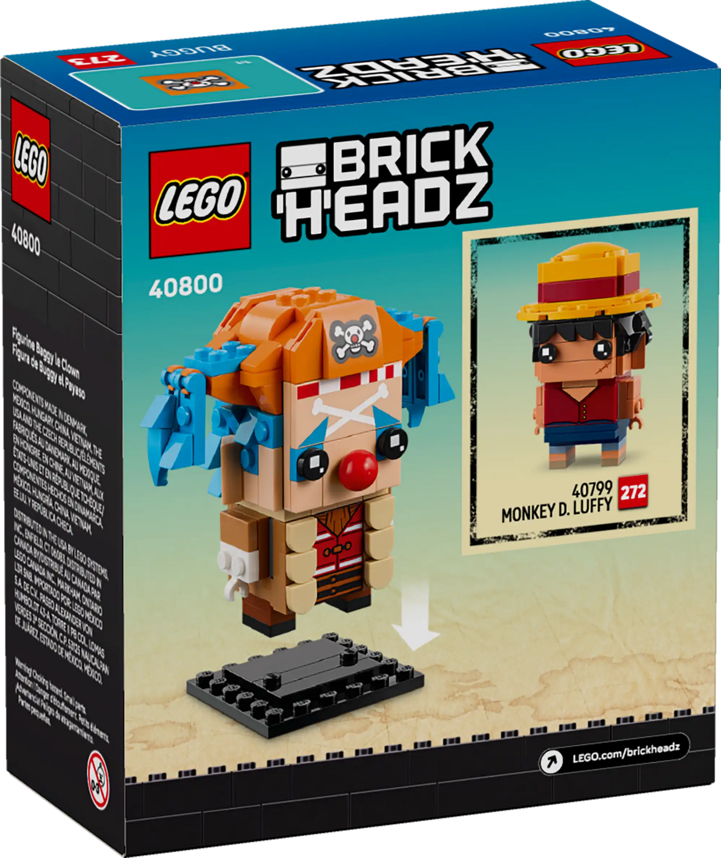 LEGO BrickHeadz ONE PIECE Buggy der Clown (40800)