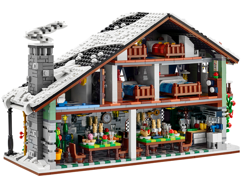 LEGO® Bricklink 910004 Winterliche Almhütte
