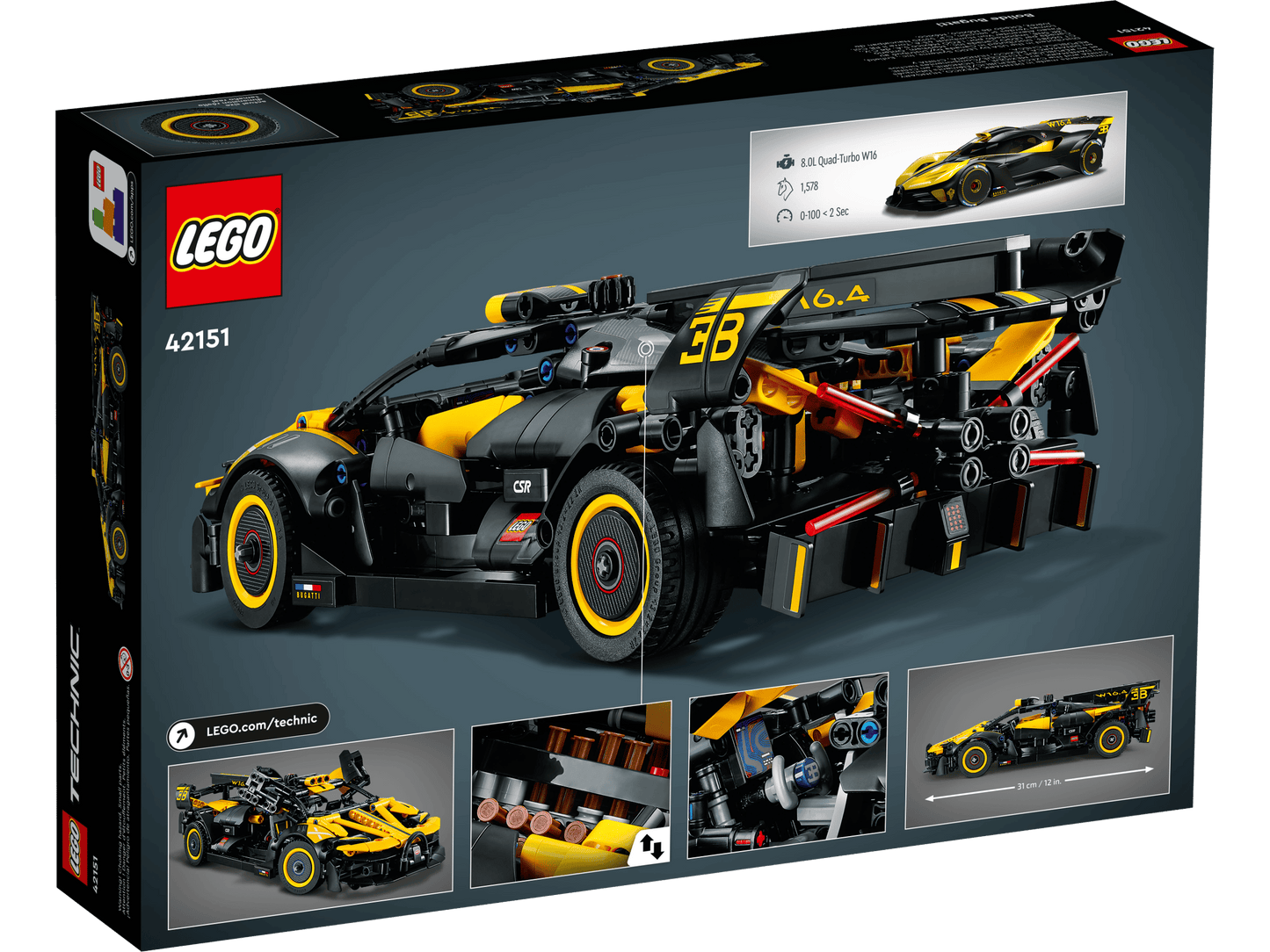 LEGO Technic Bugatti Bolide (42151) - gelb