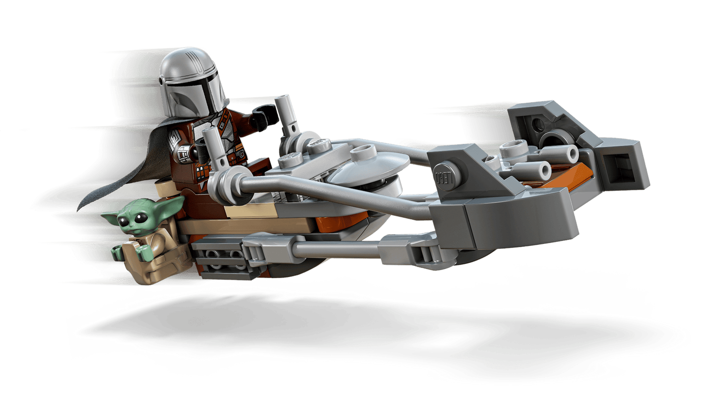 LEGO Star Wars Der Mandalorianer und Grogu auf ihrem Speeder Bike™ (75436)