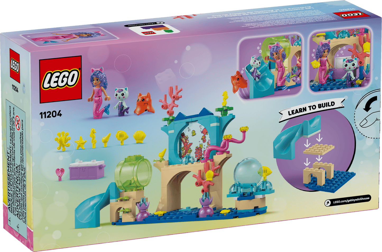LEGO DreamWorks Gabby's Dollhouse: Meerjungfrau Gabbys Aquarium Abenteuer (11204)