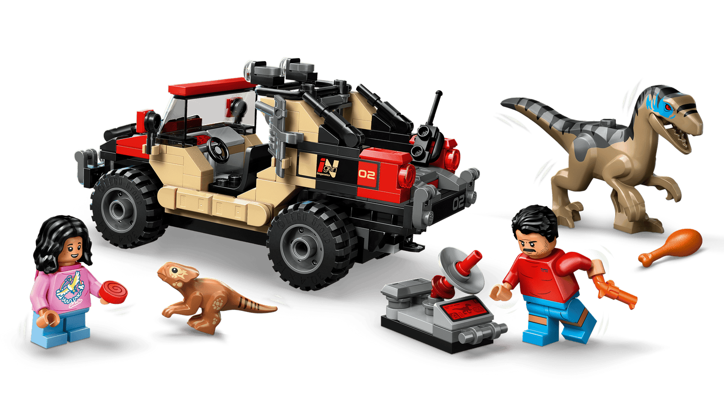 LEGO Jurassic World Raptor: Verfolgungsjagd mit dem Geländewagen (76972)