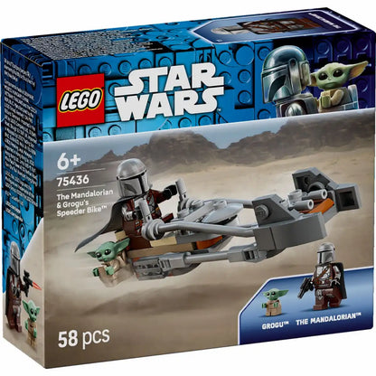 LEGO Star Wars Der Mandalorianer und Grogu auf ihrem Speeder Bike™ (75436)