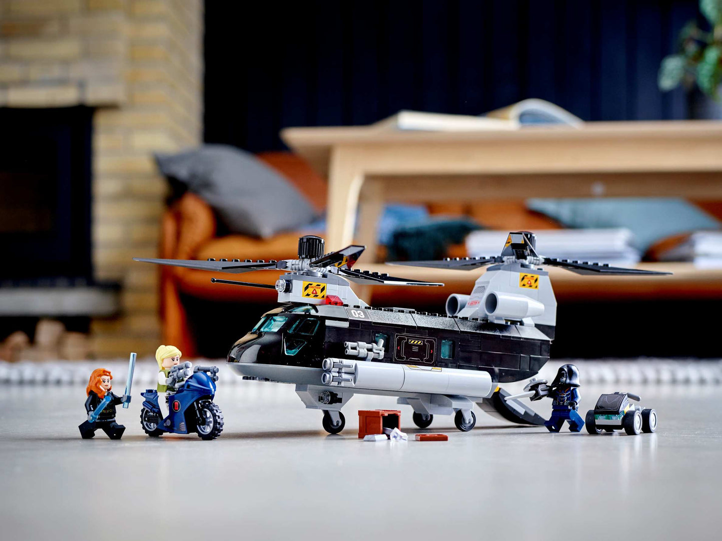 LEGO Marvel Super Heroes Black Widows Hubschrauber-Verfolgungsjagd (76162)